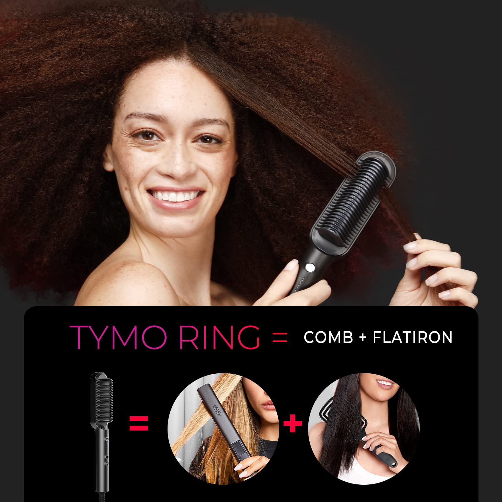 TYMO Cepillo para Alisar el Pelo