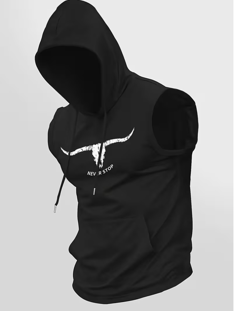 Camiseta Deportiva para Hombre con Capucha, Transpirable y Cómoda
