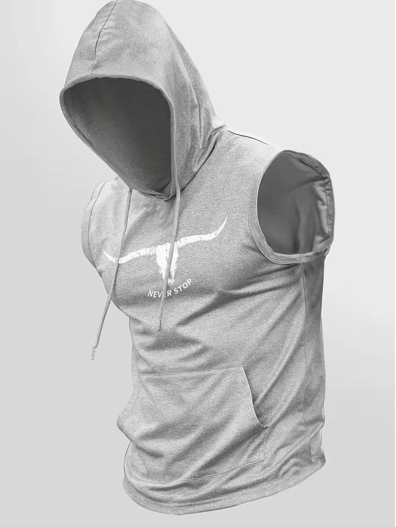 Camiseta Deportiva para Hombre con Capucha, Transpirable y Cómoda