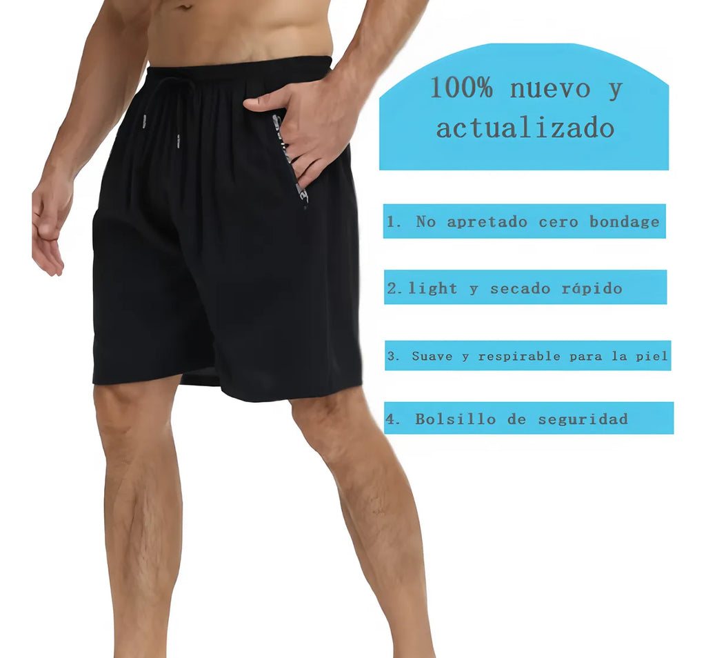 2 Pcs. Short Deportivo Versátil para Hombre