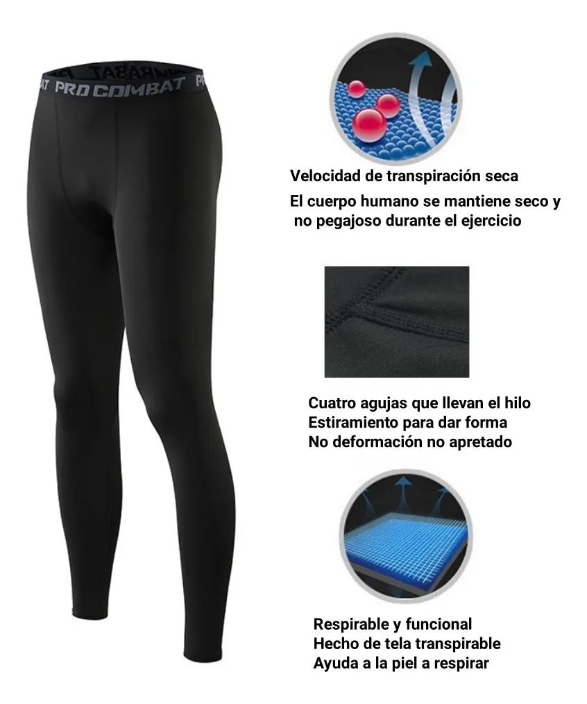 Lycra Fitness Malla Para Deportes y Yoga-Hombre