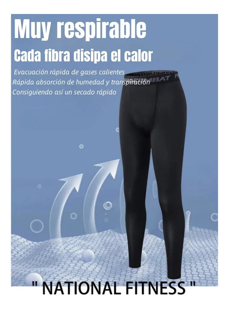 Lycra Fitness Malla Para Deportes y Yoga-Hombre