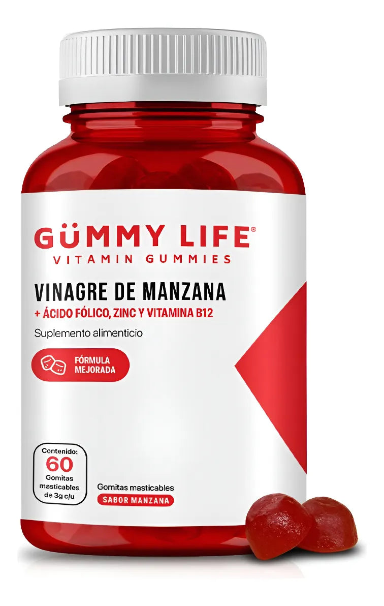 Gomitas De Vinagre De Manzana B12, Zinc Y Mas