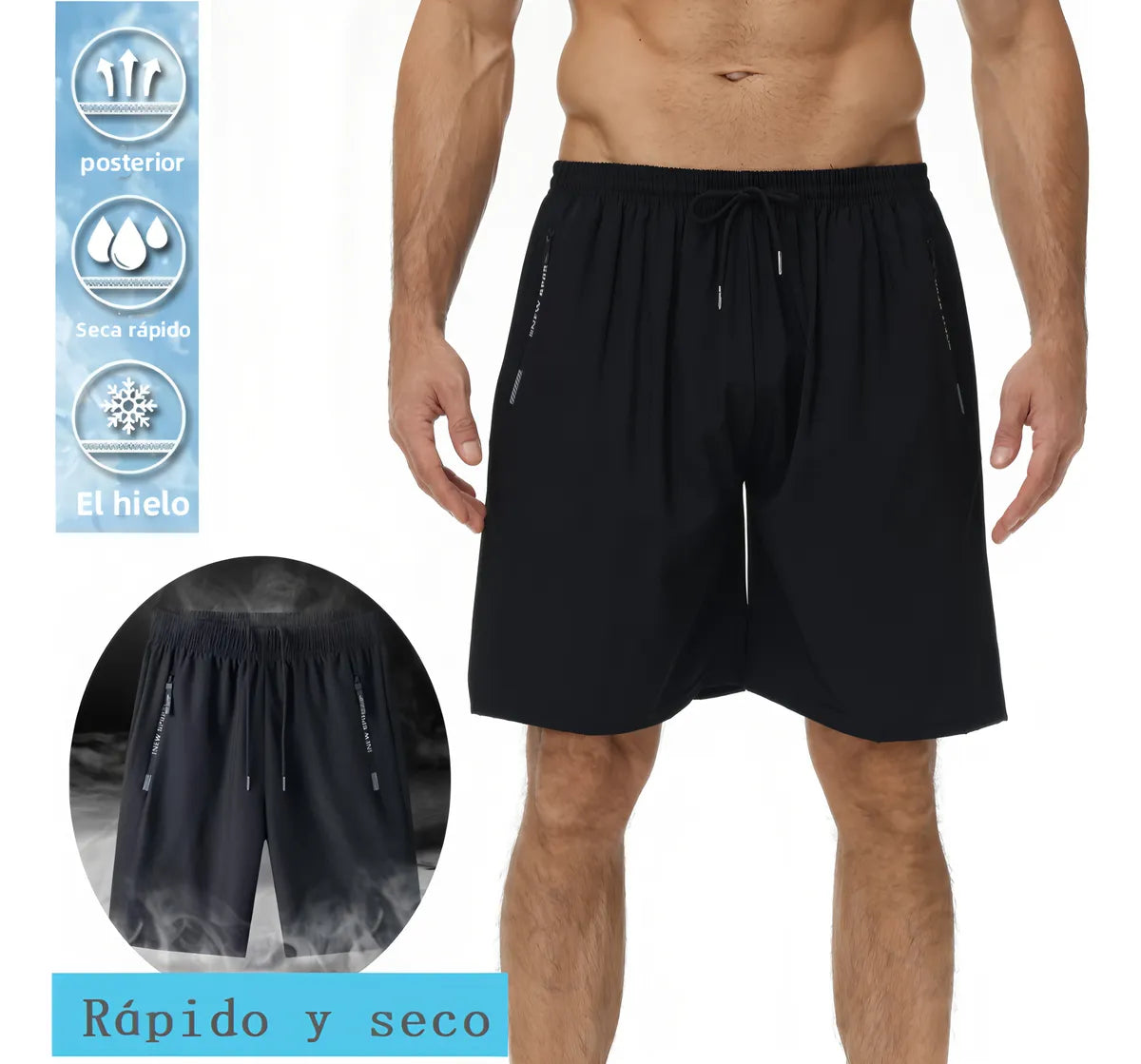 2 Pcs. Short Deportivo Versátil para Hombre