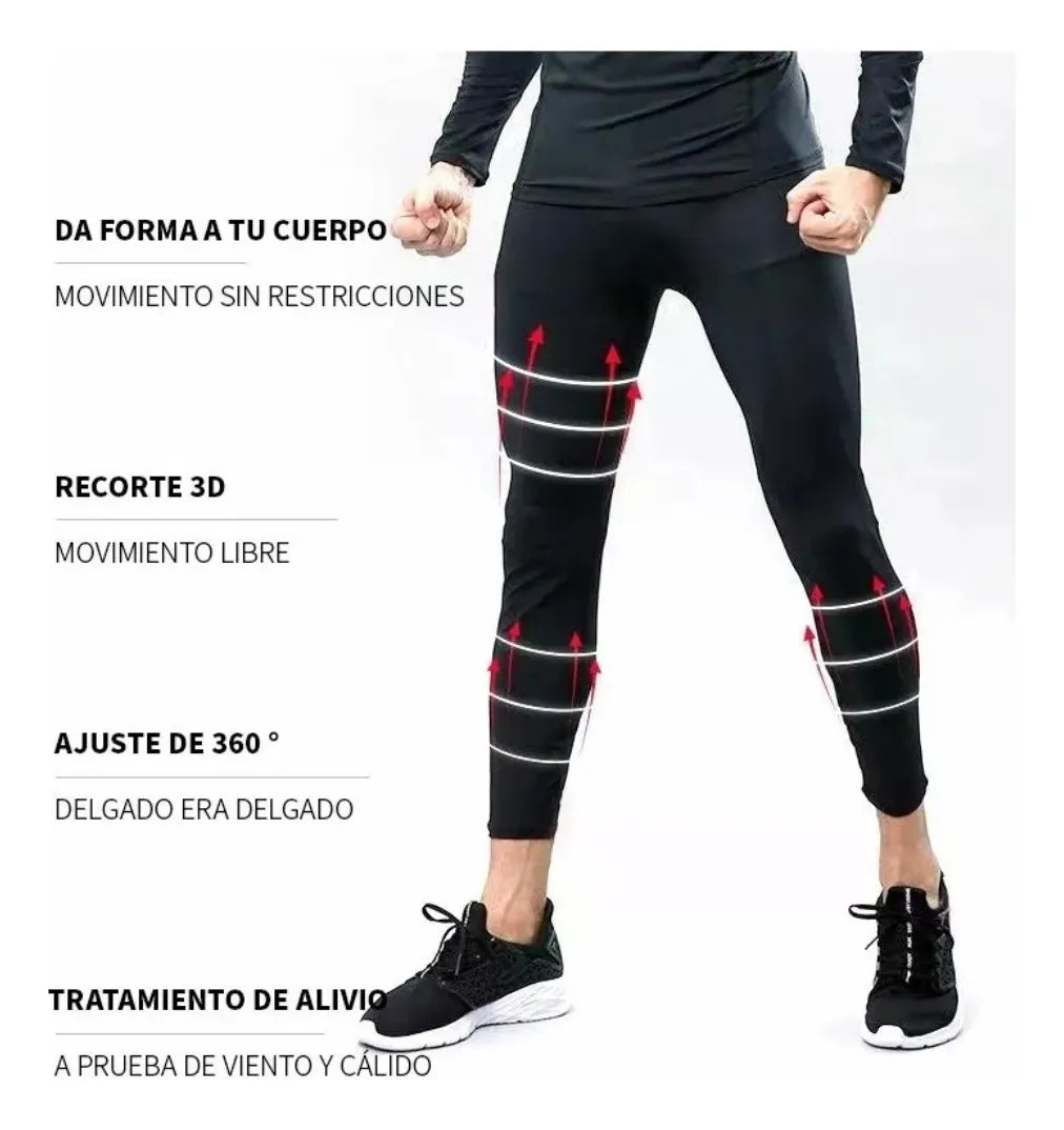 Lycra Fitness Malla Para Deportes y Yoga-Hombre