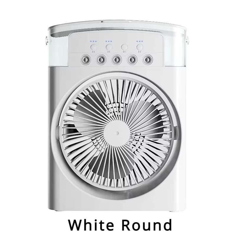 Mist Fan Portable Fan Air Conditioners USB Electric Fan LED Night Light Water Mist Fun 3 in 1 Air Humidifie for Home